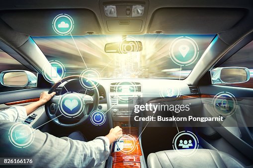 Intelligent vehicle cockpit and wireless communication network concept Intelligent vehicle cockpit and wireless communication network concept