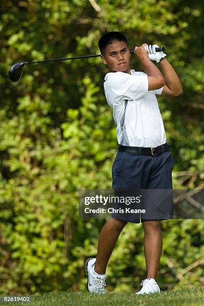 Isaiah Telles of Tualatin OR during the US Amateur Championship at Pinehurst No. 2 at the Pinehurst Resort on August 20, 2008 in Pinehurst, North...