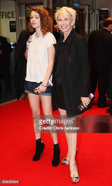Trudie Styler , wife of musician Sting, and their daughter Coco Sumner arrive at the World Premiere of "RocknRolla" at the Odeon West End cinema,...