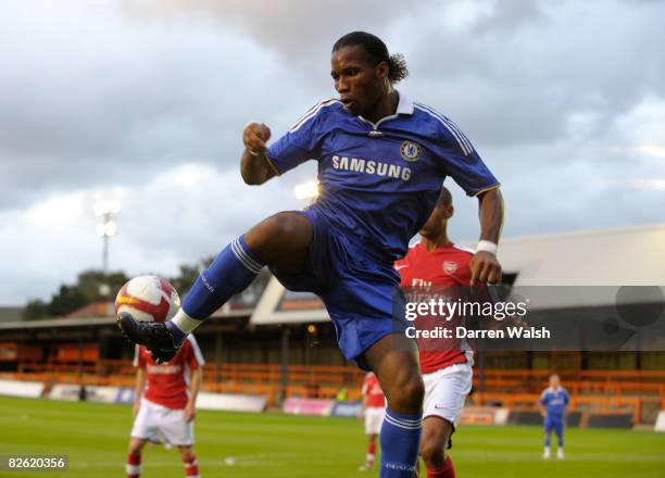 Didier Drogba of Chelsea during a Barclays Premier Reserve League South match between Arsenal Reserves and Chelsea Reserves at Barnet FC's ground,...