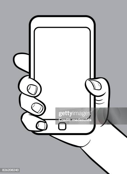 smart phone - comic book page stock illustrations