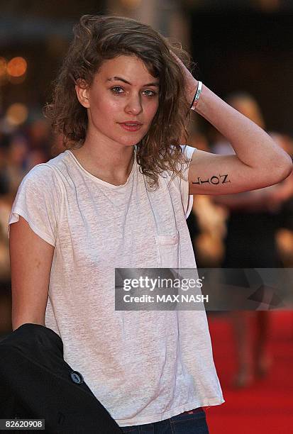 British singer Coco Sumner daughter of British musician Sting and Trudie Styler poses as she arrives on September 1, 2008 for the world premiere of...