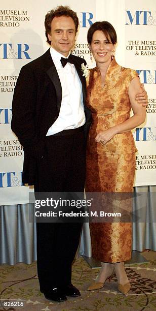 Actor Bradley Whitford and his wife Jane Kaczmarek attend the Museum of Television & Radio's Annual Gala to Salute James Burrows and Martin Sheen...