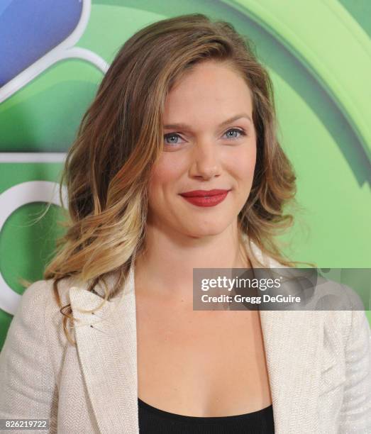 Tracy Spiridakos arrives at the 2017 Summer TCA Tour - NBC Press Tour at The Beverly Hilton Hotel on August 3, 2017 in Beverly Hills, California.