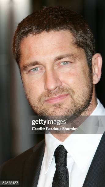 Actor Gerard Butler attends the world premiere of RocknRolla at Odeon West End on September 1, 2008 in London, England.