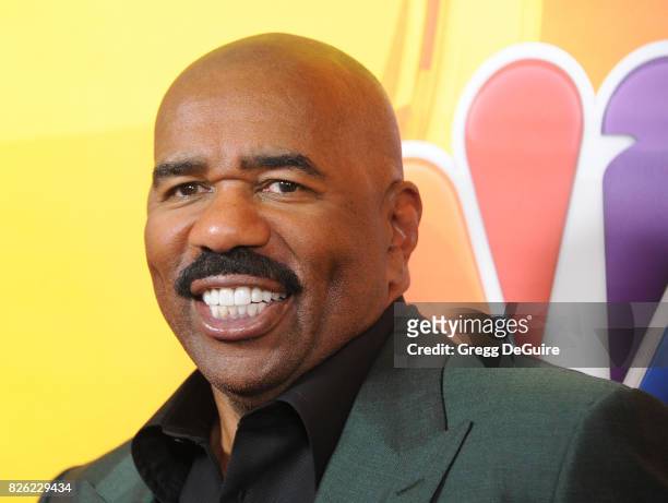 Steve Harvey arrives at the 2017 Summer TCA Tour - NBC Press Tour at The Beverly Hilton Hotel on August 3, 2017 in Beverly Hills, California.