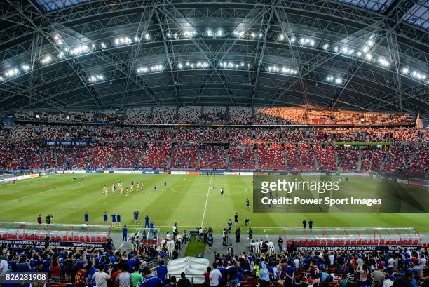 General view of Singapore National Stadium during the International Champions Cup 2017 match between FC Internazionale and Chelsea FC on July 29,...