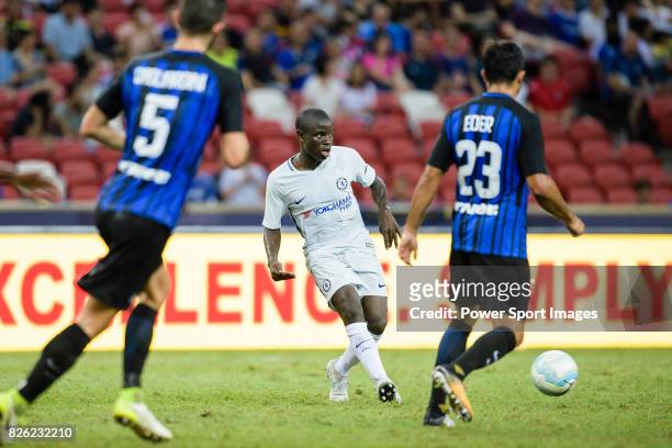 Chelsea Midfielder N'Golo Kante in action during the International Champions Cup 2017 match between FC Internazionale and Chelsea FC on July 29, 2017...