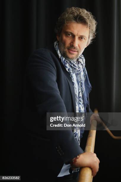 Tenor Jonas Kaufmann poses at The Opera Centre on August 4, 2017 in Sydney, Australia.