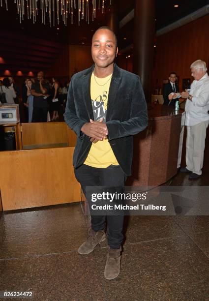 Actor Leon Thomas attends a special screening of "Detroit" hosted by Annapurna Pictures at the Directors Guild of America on August 3, 2017 in Los...