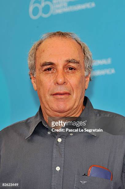 Director Julio Bressane attends the 'A Erva Do Rato' photocall at the Piazzale del Casino during the 65th Venice Film Festival on September 2, 2008...