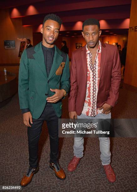 Algee Smith and Malcolm David Kelley attend a special screening of "Detroit" hosted by Annapurna Pictures at the Directors Guild of America on August...