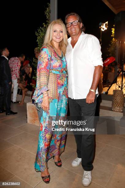 Frauke Ludowig and her husband Kai Roeffen attend the Remus Lifestyle Night on August 3, 2017 in Palma de Mallorca, Spain.