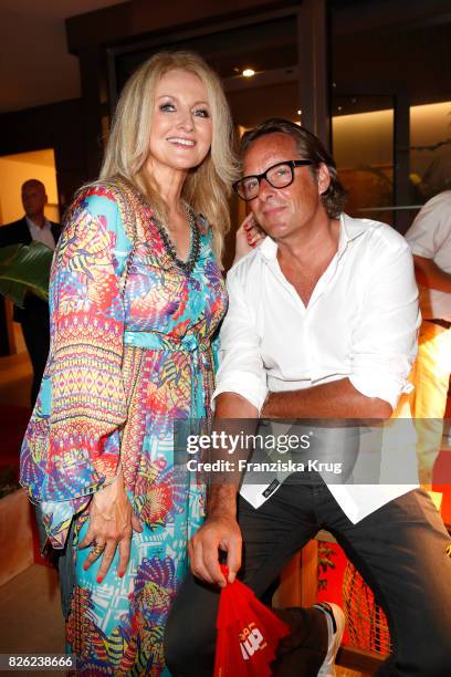 Frauke Ludowig and her husband Kai Roeffen attend the Remus Lifestyle Night on August 3, 2017 in Palma de Mallorca, Spain.
