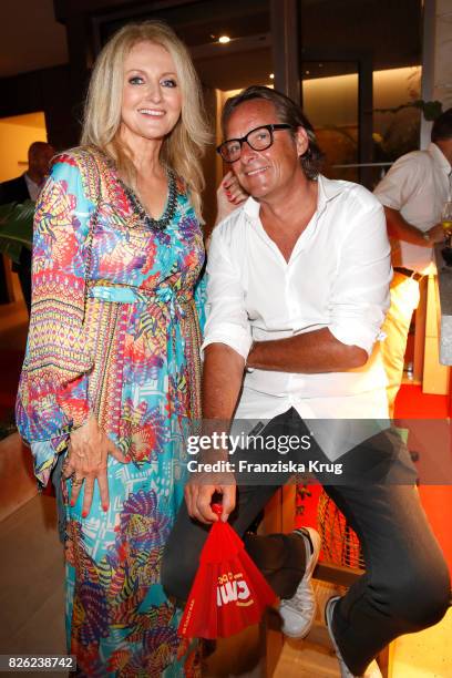 Frauke Ludowig and her husband Kai Roeffen attend the Remus Lifestyle Night on August 3, 2017 in Palma de Mallorca, Spain.