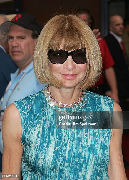 Anna Wintour attends the 8th Annual USTA Serves' Opening Gala during the 2008 US Open at the President's Gate at the USTA Billie Jean King National...