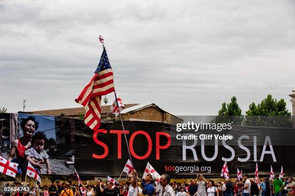 Georgians Hold A Peace Rally In Republic Square Georgians Hold A Peace Rally In Republic Square