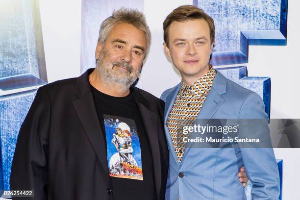 Director Luc Besson and actor Dane DeHaan attends the 'Valerian' Sao Paulo Premiere at Cinepolis JK on August 3, 2017 in Sao Paulo, Brazil.