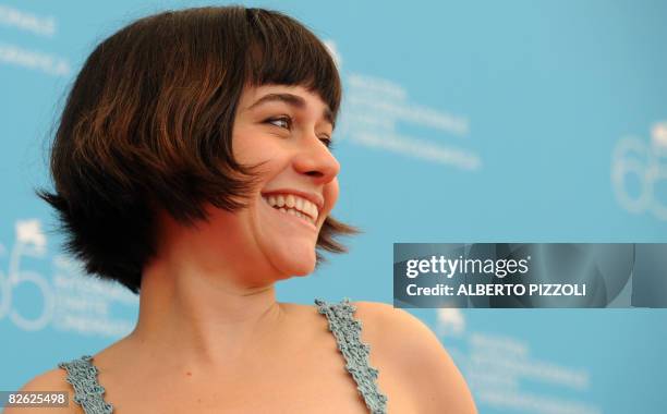 Brazil's actress Alessandra Negrina poses during the photocall of the movie "A Erva do Rato" directed by Brazil's Julio Bressane during the 65th...