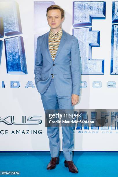 Dane DeHaan actor attends the 'Valerian' Sao Paulo Premiere at Cinepolis JK on August 3, 2017 in Sao Paulo, Brazil.