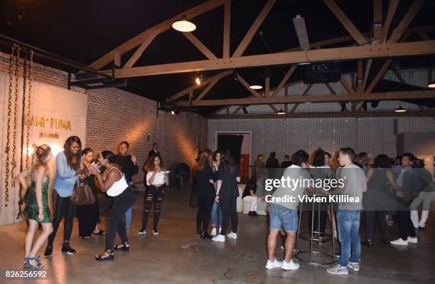 General view of atmosphere at PUMA Hosts CAMP PUMA To Launch Their Newest Women's Collection, Velvet Rope at Goya Studios on August 3, 2017 in Los...