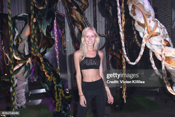 Kristin Schuppert attends PUMA Hosts CAMP PUMA To Launch Their Newest Women's Collection, Velvet Rope at Goya Studios on August 3, 2017 in Los...