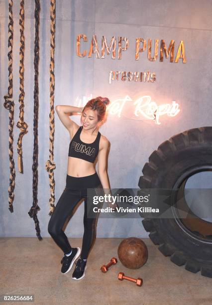 Hieu Cao attends PUMA Hosts CAMP PUMA To Launch Their Newest Women's Collection, Velvet Rope at Goya Studios on August 3, 2017 in Los Angeles,...