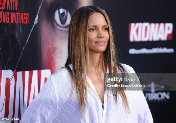 Actress Halle Berry attends the premiere of "Kidnap" at ArcLight Hollywood on July 31, 2017 in Hollywood, California.