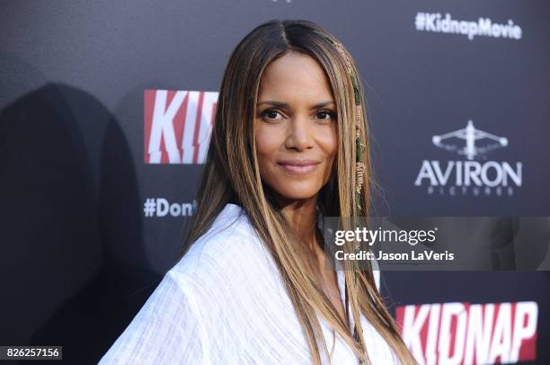 Actress Halle Berry attends the premiere of "Kidnap" at ArcLight Hollywood on July 31, 2017 in Hollywood, California.