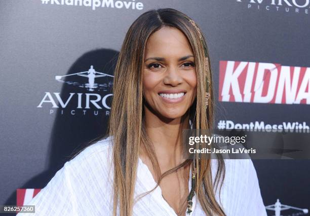 Actress Halle Berry attends the premiere of "Kidnap" at ArcLight Hollywood on July 31, 2017 in Hollywood, California.