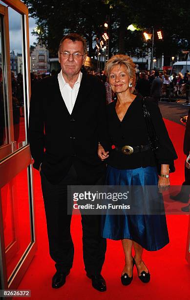 Tom Wilkinson and wife Diana Hardcastle attend the World Premiere of "RocknRolla" held at the Odeon West End, Leicester Square on September 1, 2008...