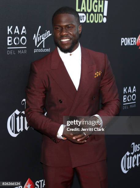 Kevin Hart attends Kevin Hart And Jon Feltheimer Host Launch Of Laugh Out Loud at a Private Residence on August 3, 2017 in Beverly Hills, California.