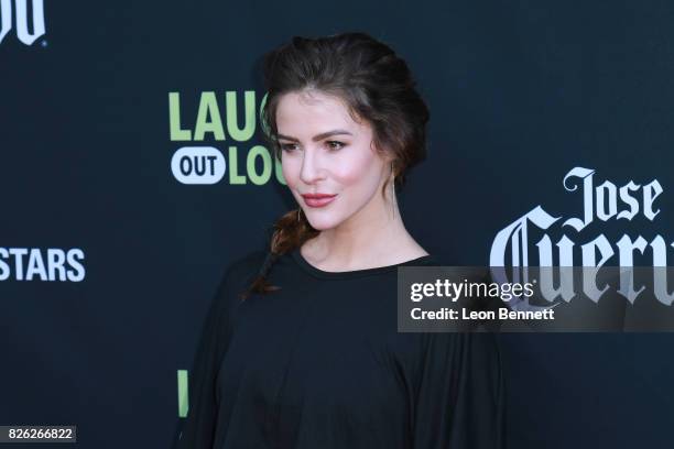 Linsey Godfrey attends the Kevin Hart and Jon Feltheimer Host Launch Of Laugh Out Loud at Private Residence on August 3, 2017 in Beverly Hills,...