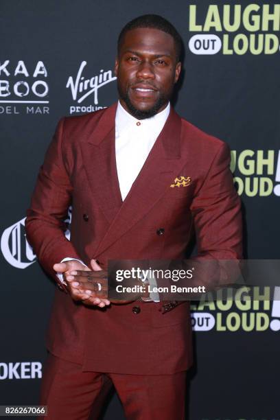 Kevin Hart attends the Kevin Hart and Jon Feltheimer Host Launch Of Laugh Out Loud at Private Residence on August 3, 2017 in Beverly Hills,...