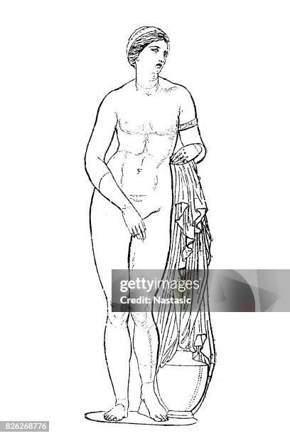 stockillustraties, clipart, cartoons en iconen met venus - greek statue