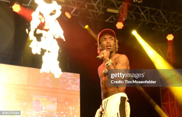 Lil Uzi Vert performs during Lollapalooza 2017 at Grant Park on August 3, 2017 in Chicago, Illinois.