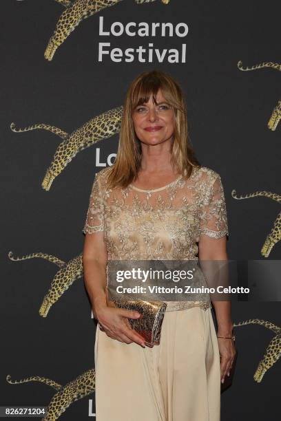 Actress Nastassja Kinski attends a red carpet during the 70th Locarno Film Festival on August 3, 2017 in Locarno, Switzerland.