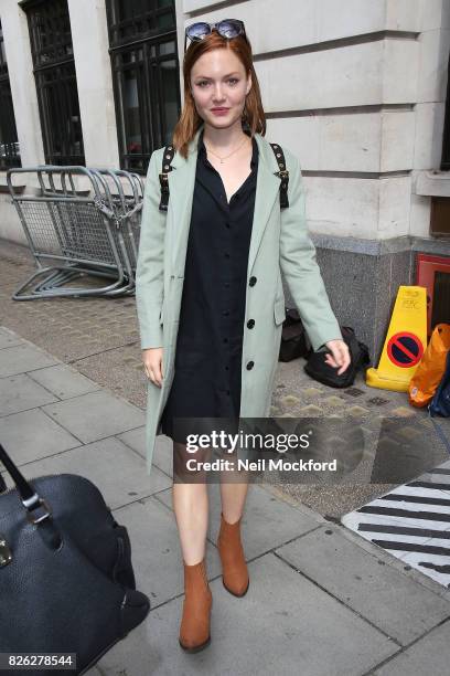 Holliday Grainger seen at BBC Radio 2 on August 4, 2017 in London, England.