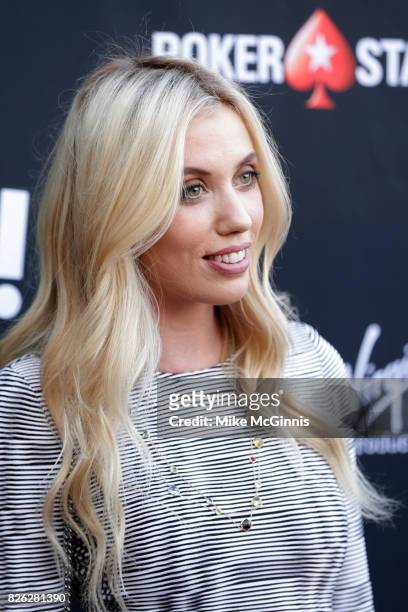 Laura Clery attends Launch Of Laugh Out Loud hosted by Kevin Hart And Jon Feltheimer on August 03, 2017 in Los Angeles, California.