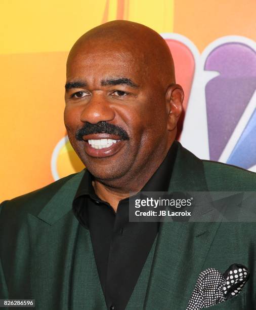 Steve Harvey attends the 2017 Summer TCA Tour 'NBCUniversal Press Tour' on August 03, 2017 in Los Angeles, California.