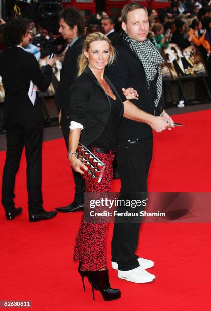 Meg Matthews and guest attend the World Premiere of "RocknRolla" held at the Odeon West End, Leicester Square on September 1, 2008 in London, England.