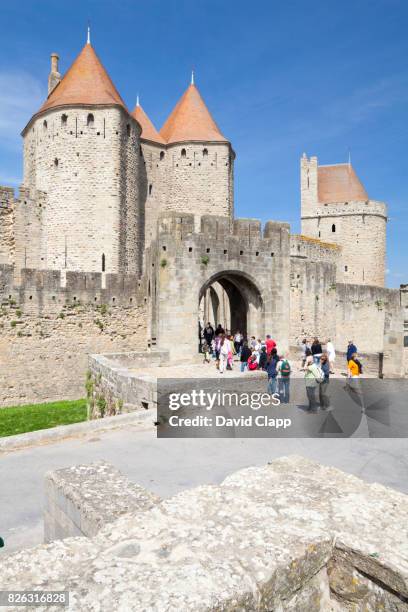 carcassonne, languedoc, france - guy carcassonne stock pictures, royalty-free photos & images