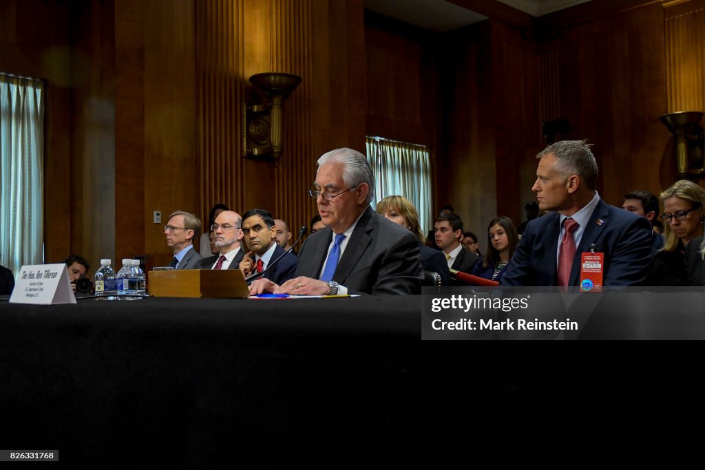 Secretary Of State Tillerson Before Senate Committee