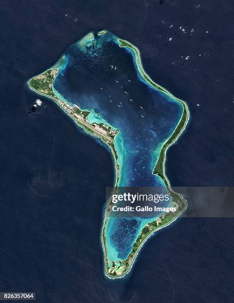 Satellite view of the Diego Garcia Satellite view of the Diego Garcia