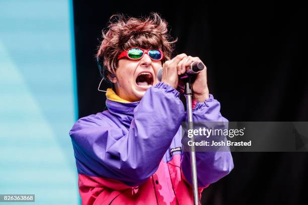 Oliver Tree performs during Lollapalooza 2017 at Grant Park on August 3, 2017 in Chicago, Illinois.