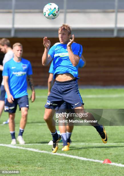 Per Skjelbred of Hertha BSC during the training camp on August 4, 2017 in Schladming, Austria.