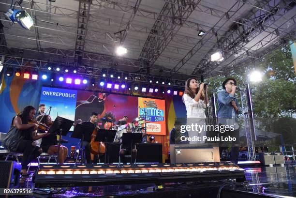 One Republic performs live from Central Park on "Good Morning America," Friday, August 4, 2017 airing on the Walt Disney Television via Getty Images...