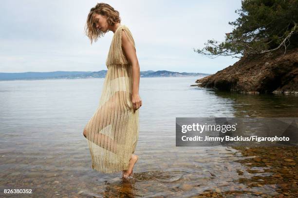 Model Arizona Muse poses for Madame Figaro on May 22, 2017 in La Ciotat, France. Dress , swimsuit bottom . CREDIT MUST READ: Jimmy...