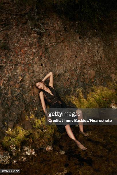 Model Arizona Muse poses for Madame Figaro on May 22, 2017 in La Ciotat, France. Dress , swimsuit bottom . CREDIT MUST READ: Jimmy...