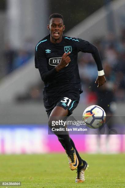 Edimilson Fernandes of West Ham United in action during a Pre Season Friendly between Manchester City and West Ham United at the Laugardalsvollur...